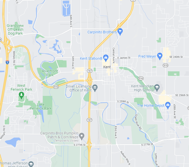 A service area map for tukwila concrete pros