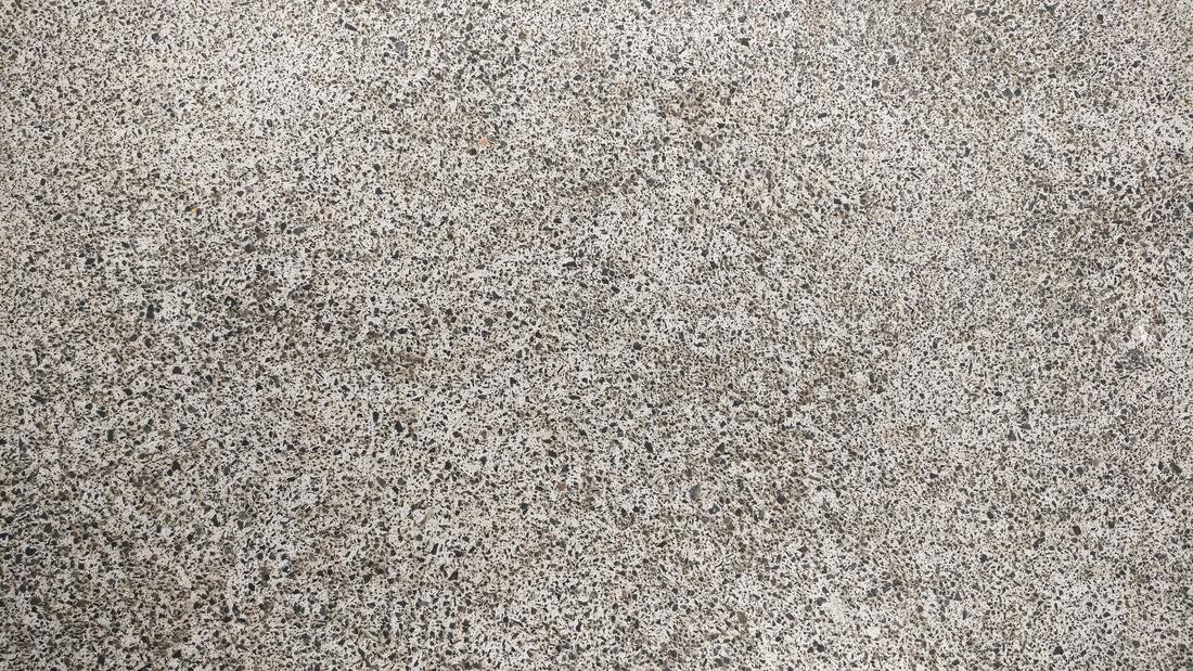A polished concrete floor 